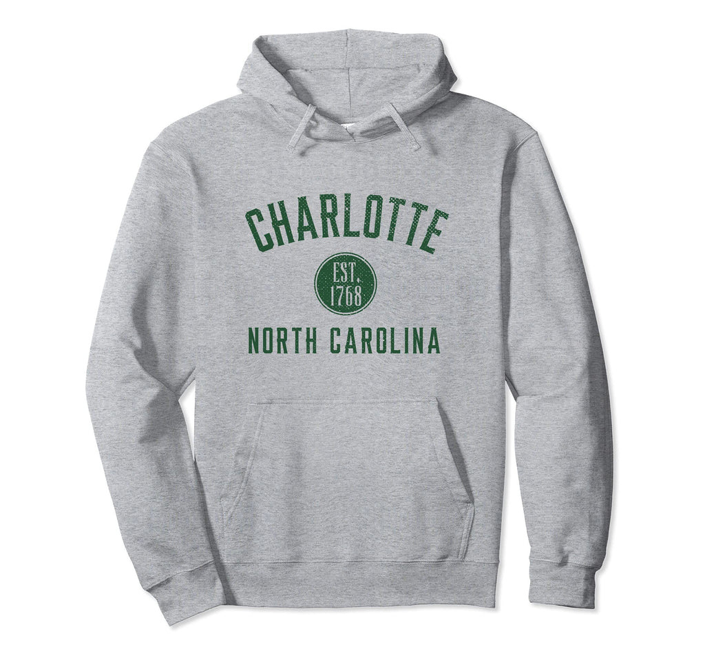 Charlotte North Carolina Varsity Hoodie - Casual Everyday Wear Unisex - T-Shirt, Sweatshirt, Hoodie