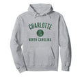 Charlotte North Carolina Varsity Hoodie - Casual Everyday Wear Unisex - T-Shirt, Sweatshirt, Hoodie