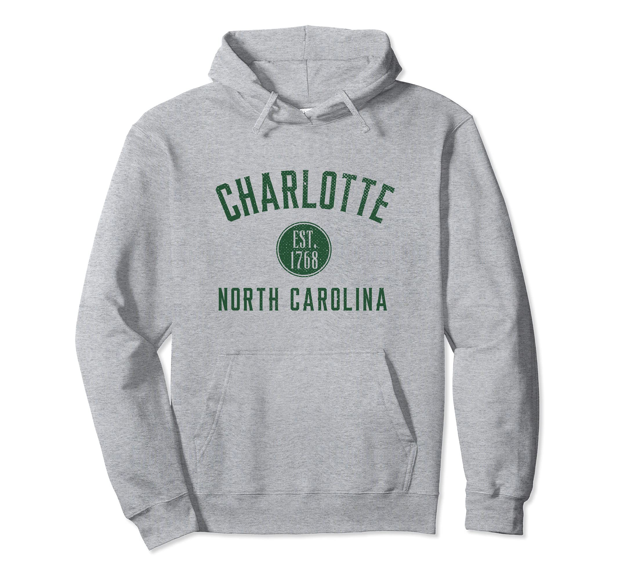 Charlotte North Carolina Varsity Hoodie - Casual Everyday Wear Unisex - T-Shirt, Sweatshirt, Hoodie