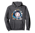 Baseball Drip Ice Cream Sprinkles Hoodie - Novelty Apparel Men Women - T-Shirt, Sweatshirt, Hoodie