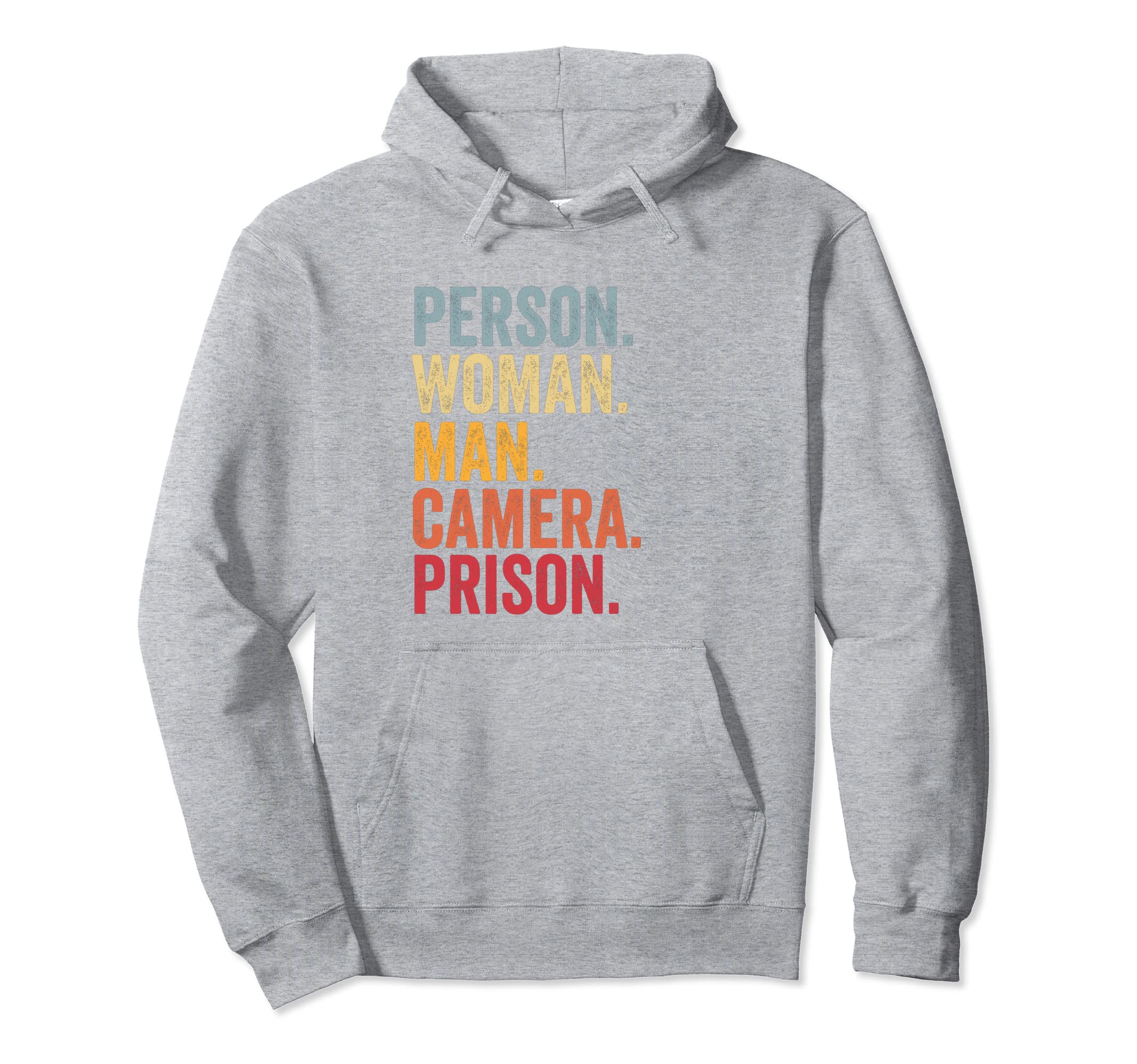 Person Camera Prison Hoodie - Minimalist Print Unisex - T-Shirt, Sweatshirt, Hoodie