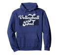 Volleyball Dad Checkered Fathers Day Hoodie - Novelty Apparel Men Women - T-Shirt, Sweatshirt, Hoodie