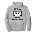 20Th Wedding Anniversary 20 Years Hoodie - Minimalist Print Unisex - T-Shirt, Sweatshirt, Hoodie