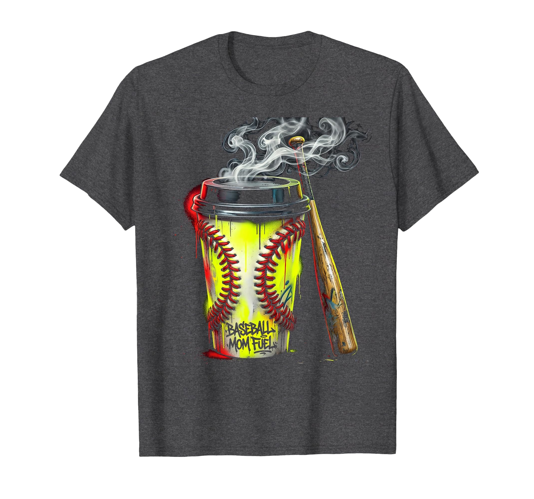 Baseball Mom Fuel Sports Moms T-Shirt - Novelty Apparel for Adults - T-Shirt, Sweatshirt, Hoodie