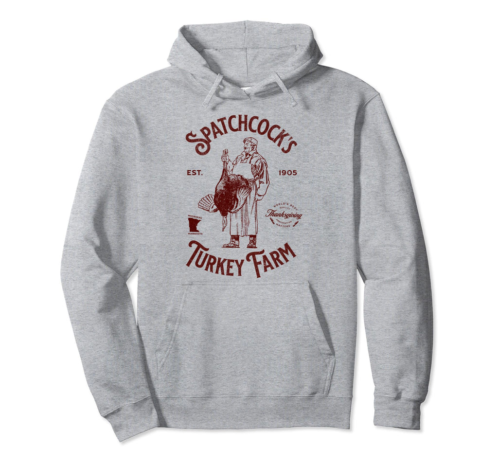 Spatchcocks Turkey Farm Distressed Hoodie - Streetwear Style Men Women - T-Shirt, Sweatshirt, Hoodie