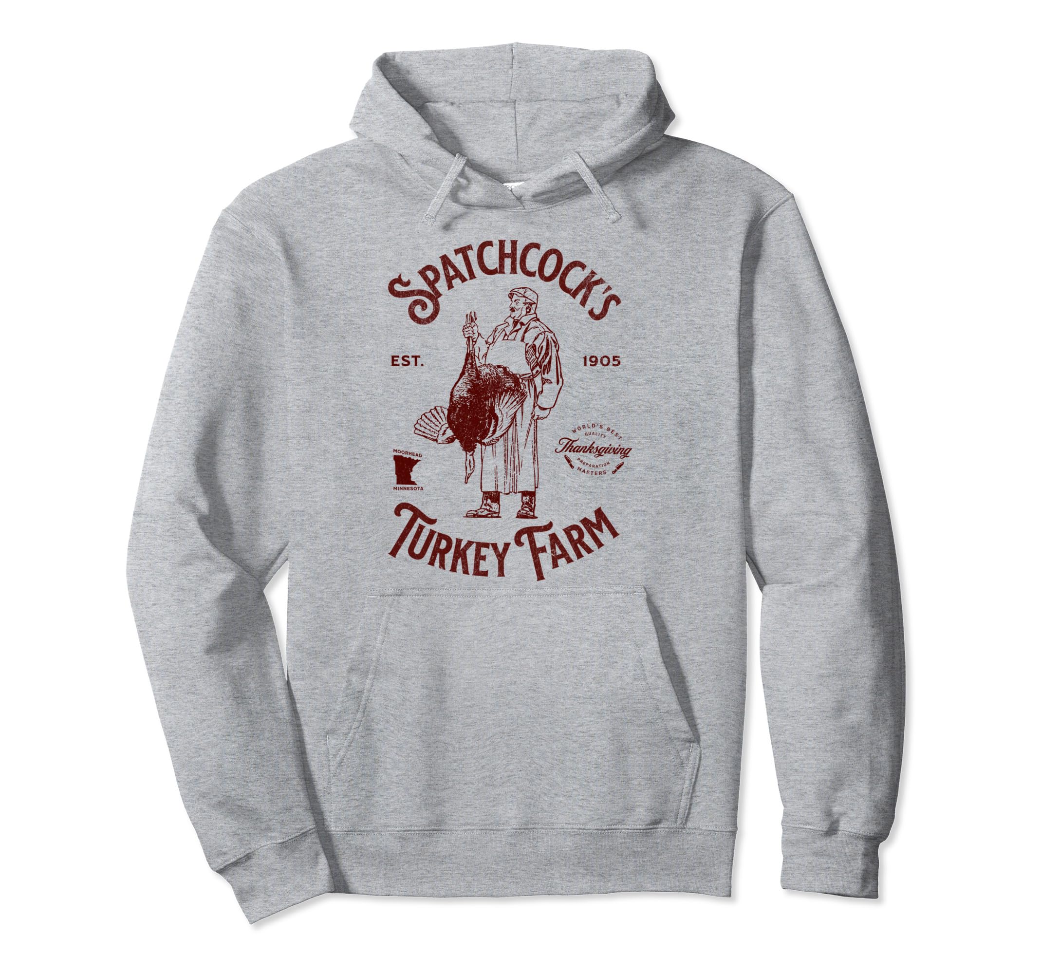 Spatchcocks Turkey Farm Distressed Hoodie - Streetwear Style Men Women - T-Shirt, Sweatshirt, Hoodie