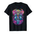 Vibrant Psychedelic Skull Trippy T-Shirt - Trendy Graphic Men Women - T-Shirt, Sweatshirt, Hoodie