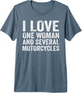 I Love One Woman And Several Motorcycles Biker - Adult & Kids T-Shirts, Sweatshirts & Hoodies apparel design preview 1