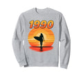 1990 Surfing Sunset 90S Aesthetic Sweatshirt - Custom Art Print Unisex - T-Shirt, Sweatshirt, Hoodie