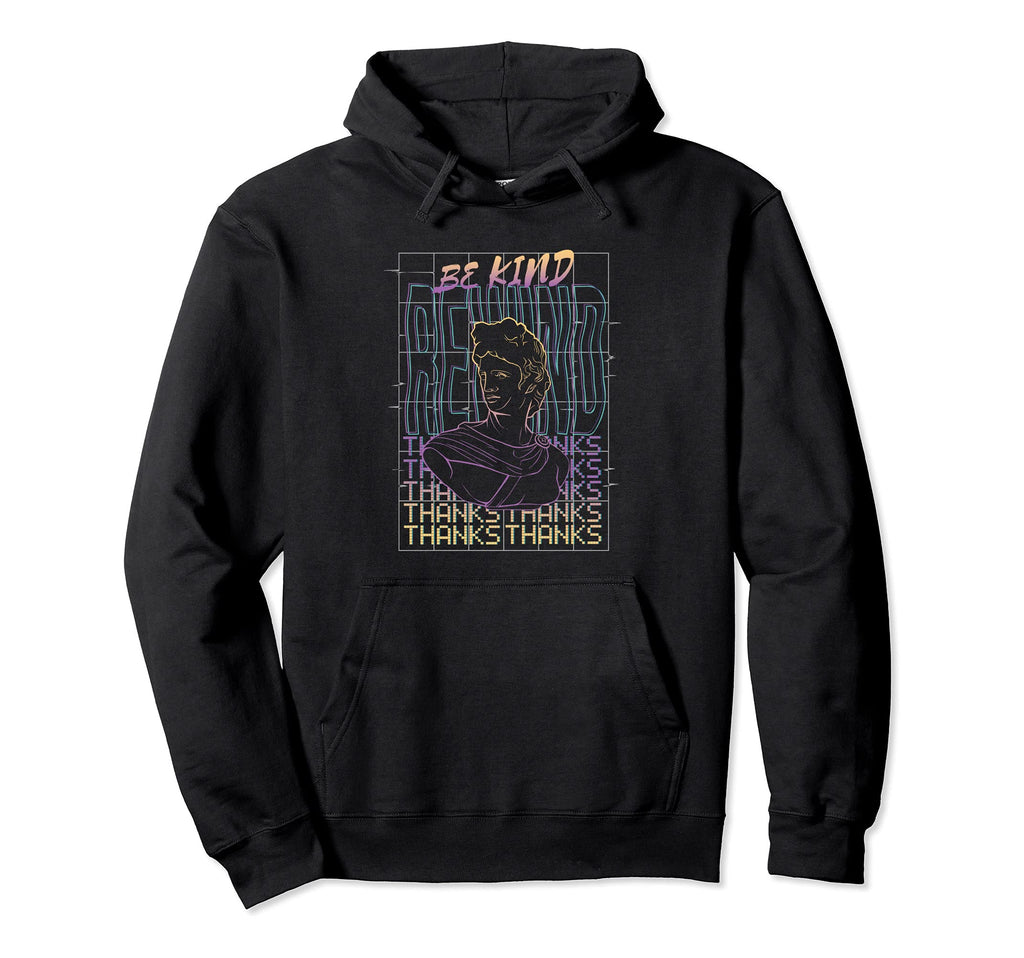 Be Kind Rewind Vaporwave Aesthetics Art Hoodie - Novelty Apparel for Adults - T-Shirt, Sweatshirt, Hoodie