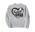 Baseball Nana Heart Grandma Nana Sweatshirt - Trendy Graphic Men Women - T-Shirt, Sweatshirt, Hoodie