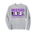 Mustang Baseball Mom Purple Mustangs Sweatshirt - Streetwear Style Unisex - T-Shirt, Sweatshirt, Hoodie