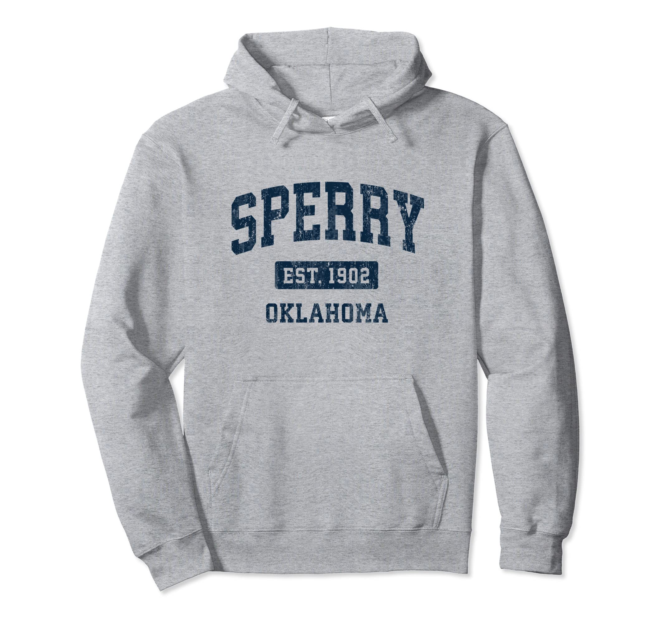 Sperry Oklahoma Ok Athletic Sports Hoodie - Novelty Apparel for Adults - T-Shirt, Sweatshirt, Hoodie