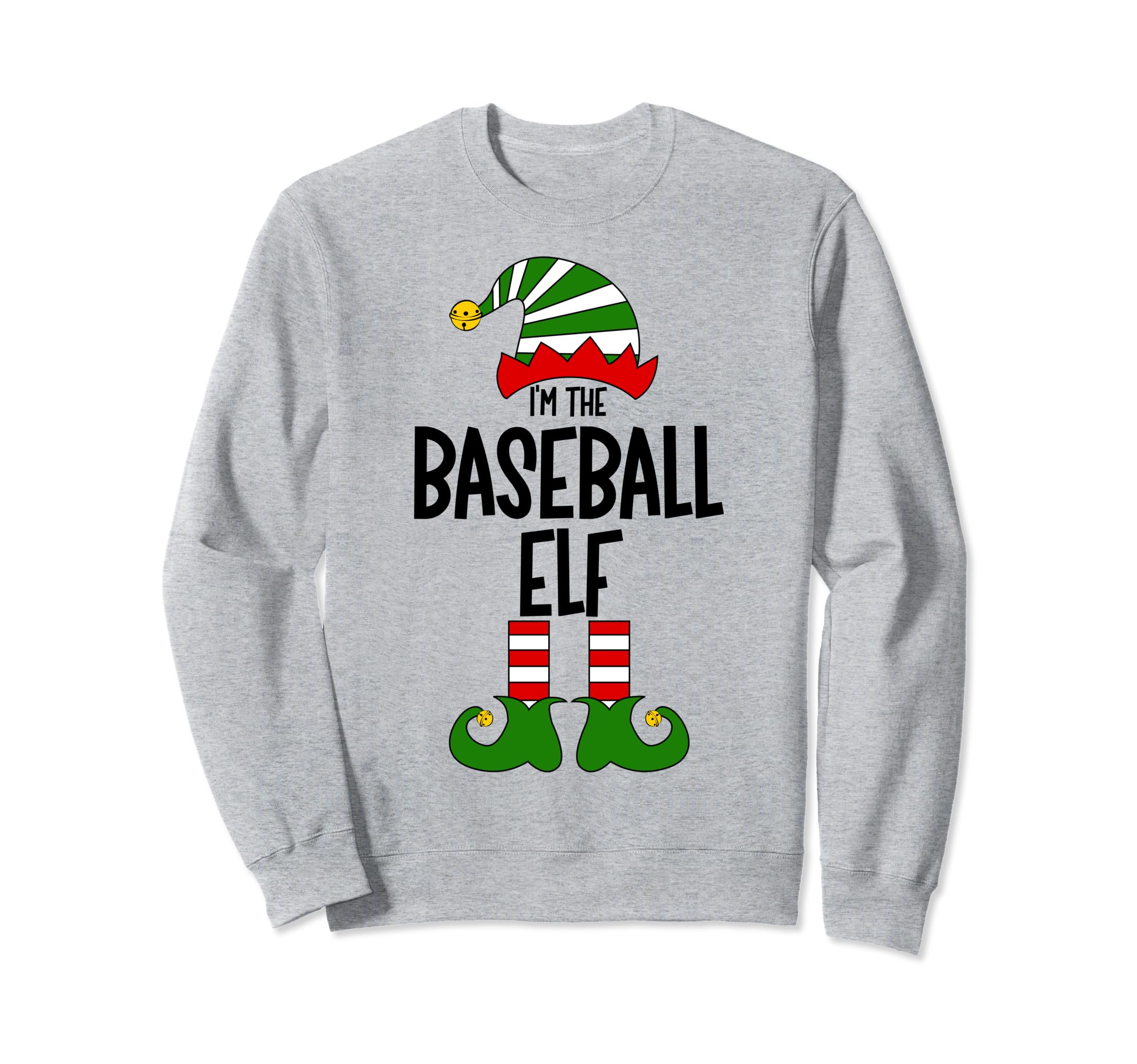 Baseball Elf Family Group Matching Sweatshirt - Novelty Apparel Men Women - T-Shirt, Sweatshirt, Hoodie