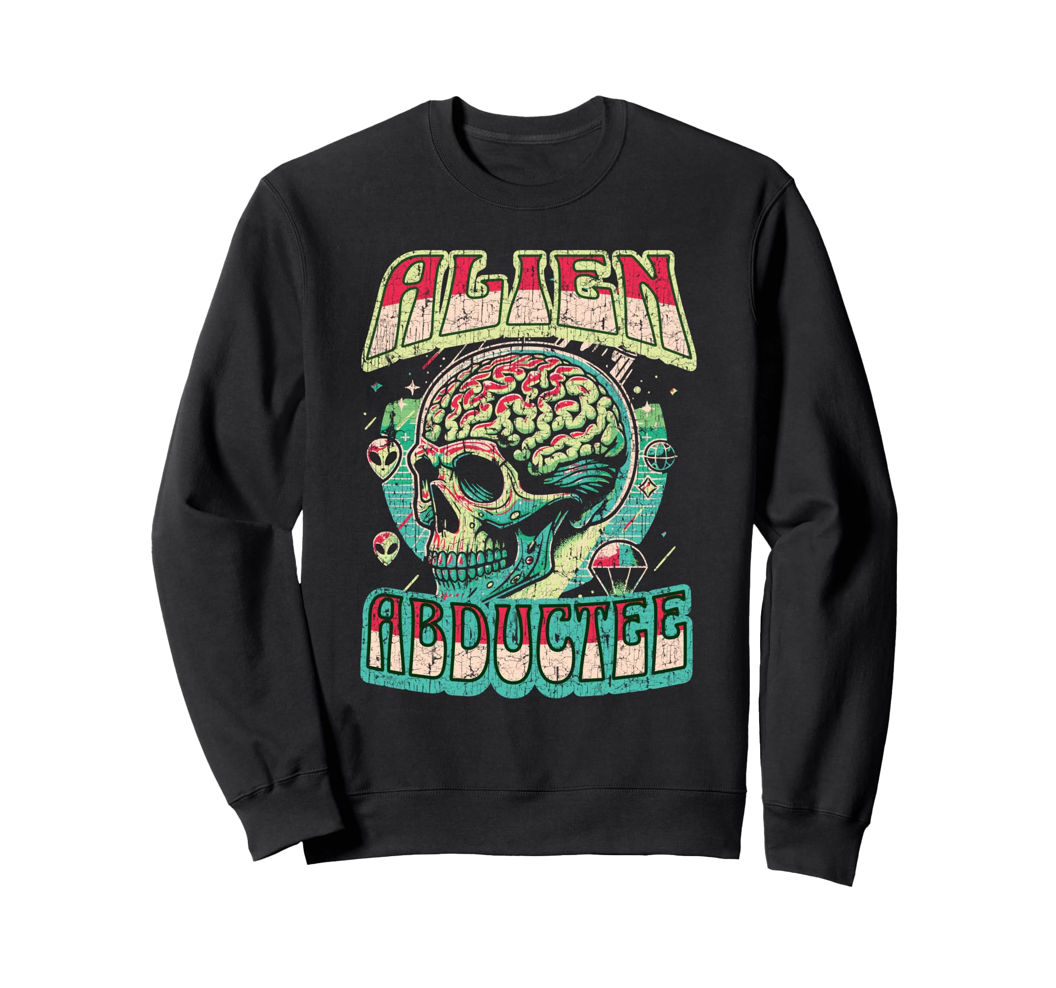 Alien Abductee Alien Head Sweatshirt - Aesthetic Graphic Men Women - T-Shirt, Sweatshirt, Hoodie