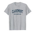Claremont New Hampshire Nh Varsity T-Shirt - Minimalist Print Unisex - T-Shirt, Sweatshirt, Hoodie