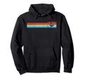 70S Rainbow Stripe Las Vegas Sign Hoodie - Minimalist Print Unisex - T-Shirt, Sweatshirt, Hoodie