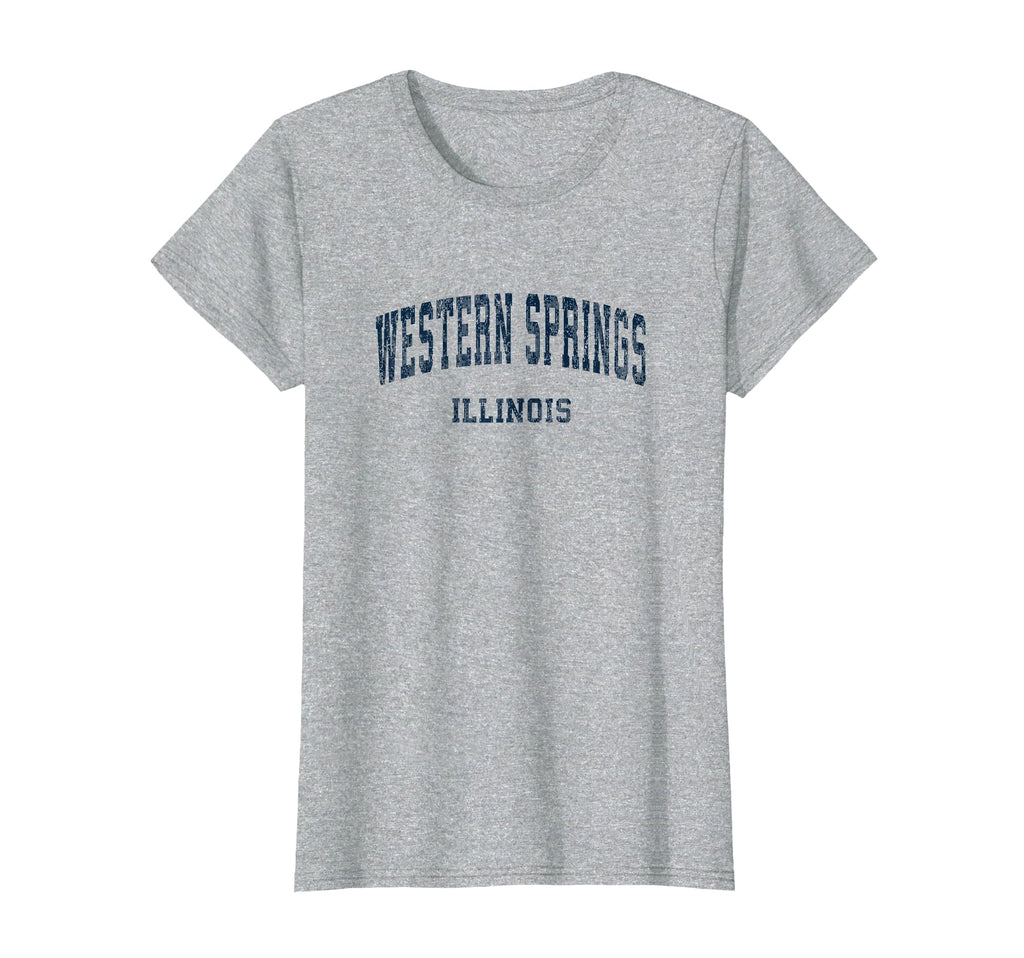 Western Springs Illinois Il T-Shirt - Fun Novelty Design for Adults - T-Shirt, Sweatshirt, Hoodie