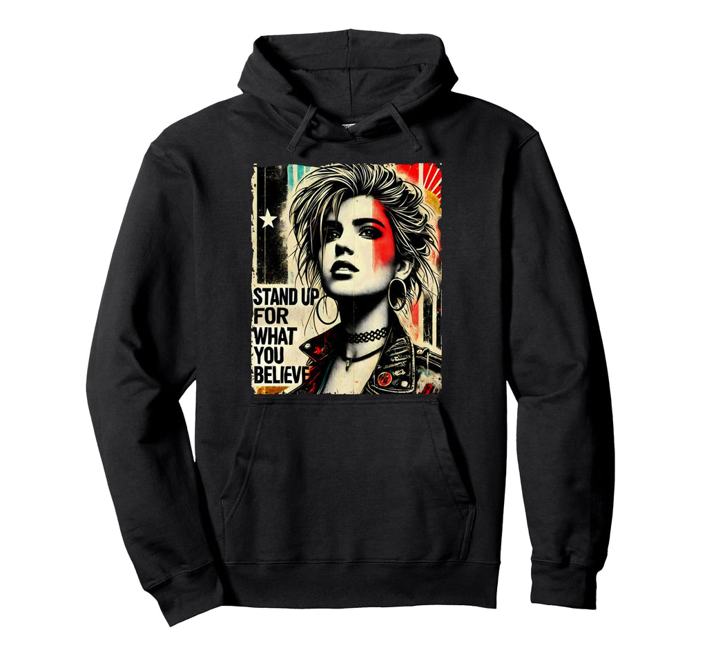 Punk Graffiti 90S Grunge Colorful Distressed Hoodie - Graphic Print Unisex - T-Shirt, Sweatshirt, Hoodie