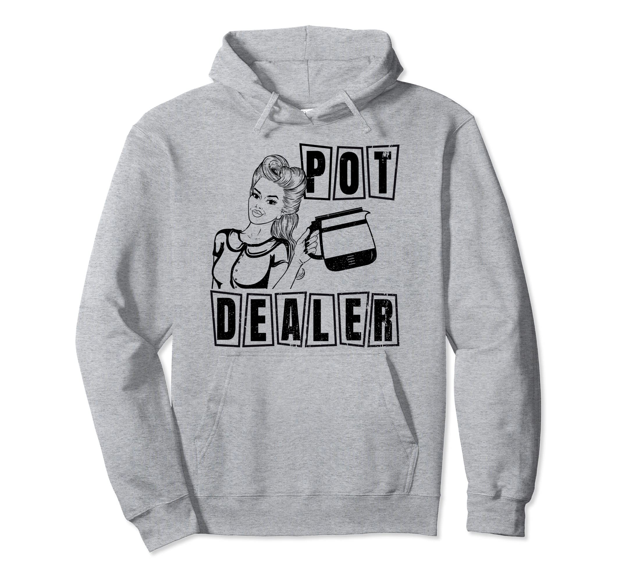 Funny Diner Waitress Server Coffee Hoodie - Fun Novelty Design for Adults - T-Shirt, Sweatshirt, Hoodie