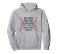 Baseball Outfit Moms My Might Not Hoodie - Custom Art Print Men Women - T-Shirt, Sweatshirt, Hoodie