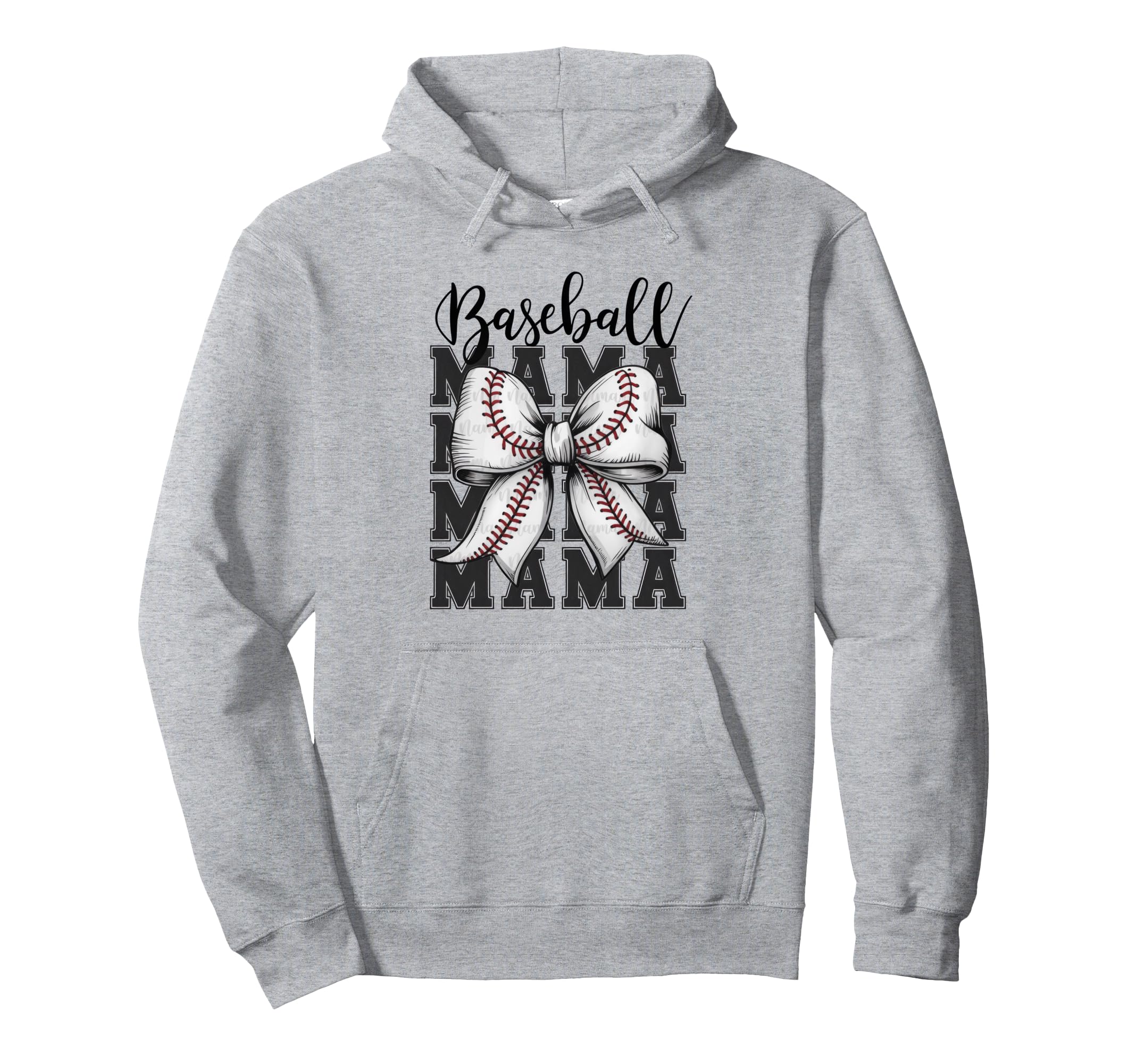 American Baseball Mom Mama Hoodie - Casual Everyday Wear Men Women - T-Shirt, Sweatshirt, Hoodie