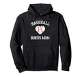 Baseball Bonus Mom Step Mom Ball Heart Hoodie - Novelty Apparel Men Women - T-Shirt, Sweatshirt, Hoodie