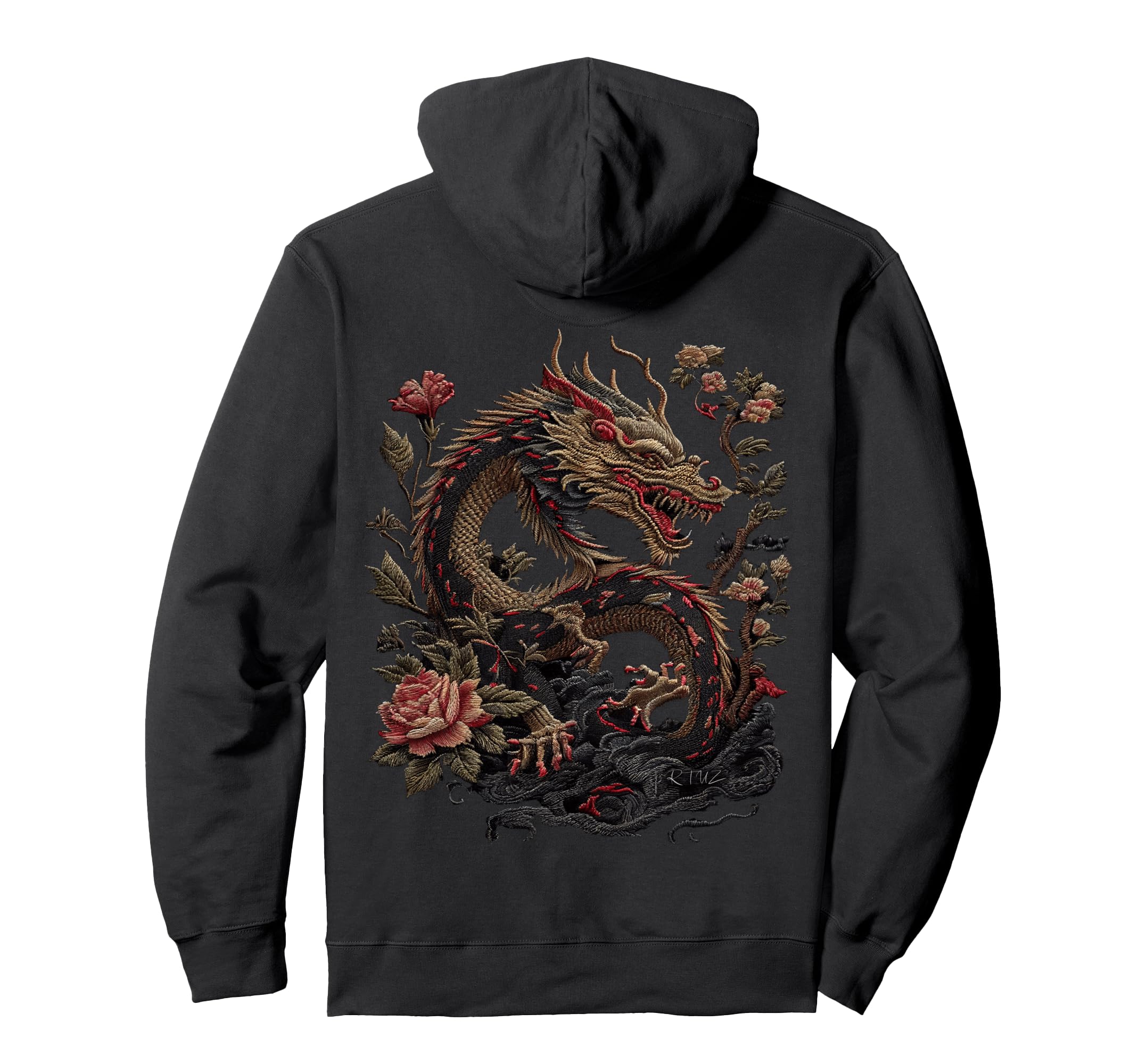 Aesthetic Back Dragon Y2K Streetwear Hoodie - Casual Everyday Wear Unisex - T-Shirt, Sweatshirt, Hoodie