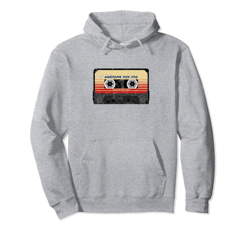 Best 1970 Mixtape Music Year Birth Hoodie - Graphic Print for Adults - T-Shirt, Sweatshirt, Hoodie