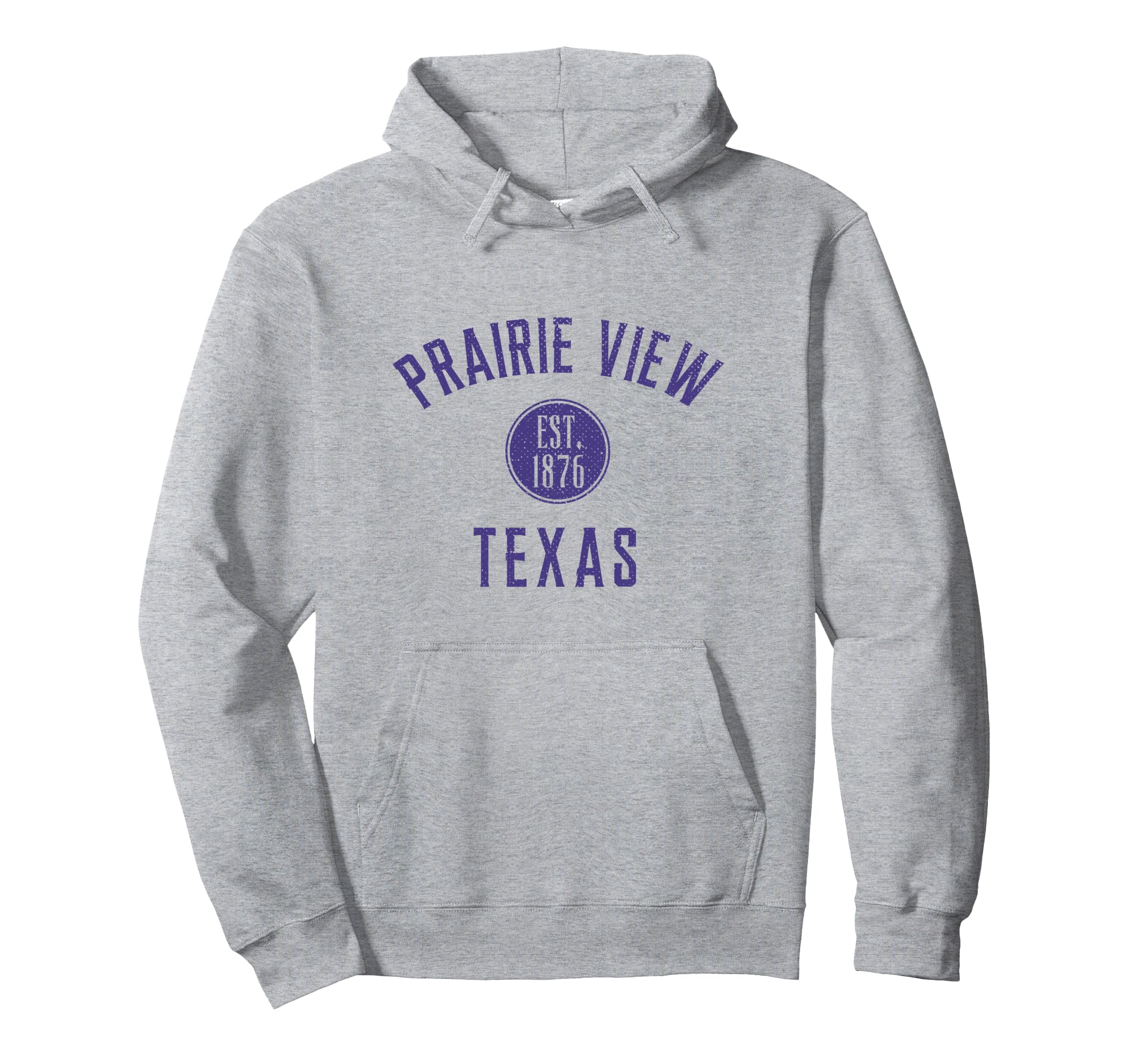 Prairie View Texas Varsity Distressed Hoodie - Novelty Apparel for Adults - T-Shirt, Sweatshirt, Hoodie