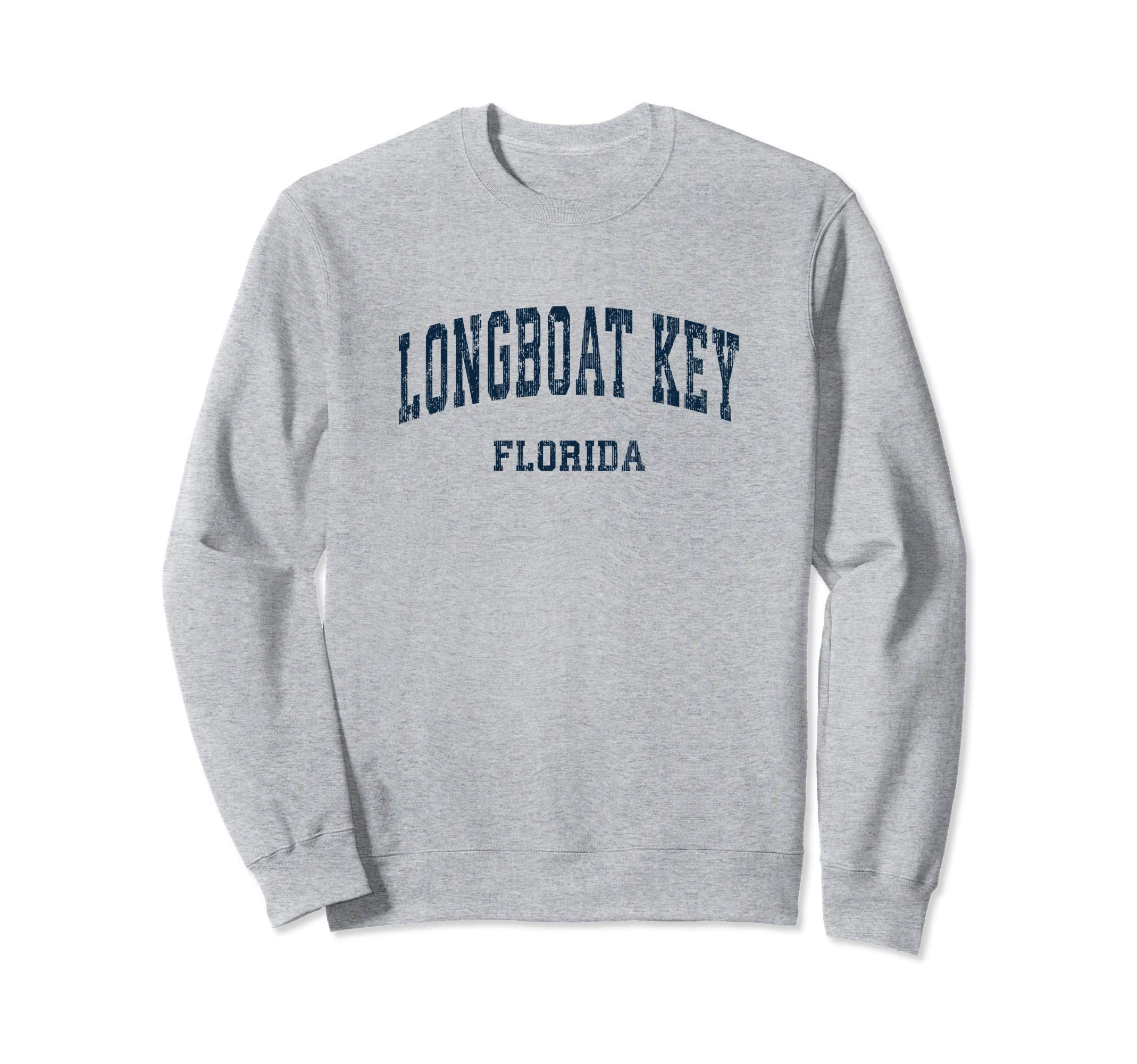 Longboat Key Florida Fl Varsity Sweatshirt - Minimalist Print Men Women - T-Shirt, Sweatshirt, Hoodie