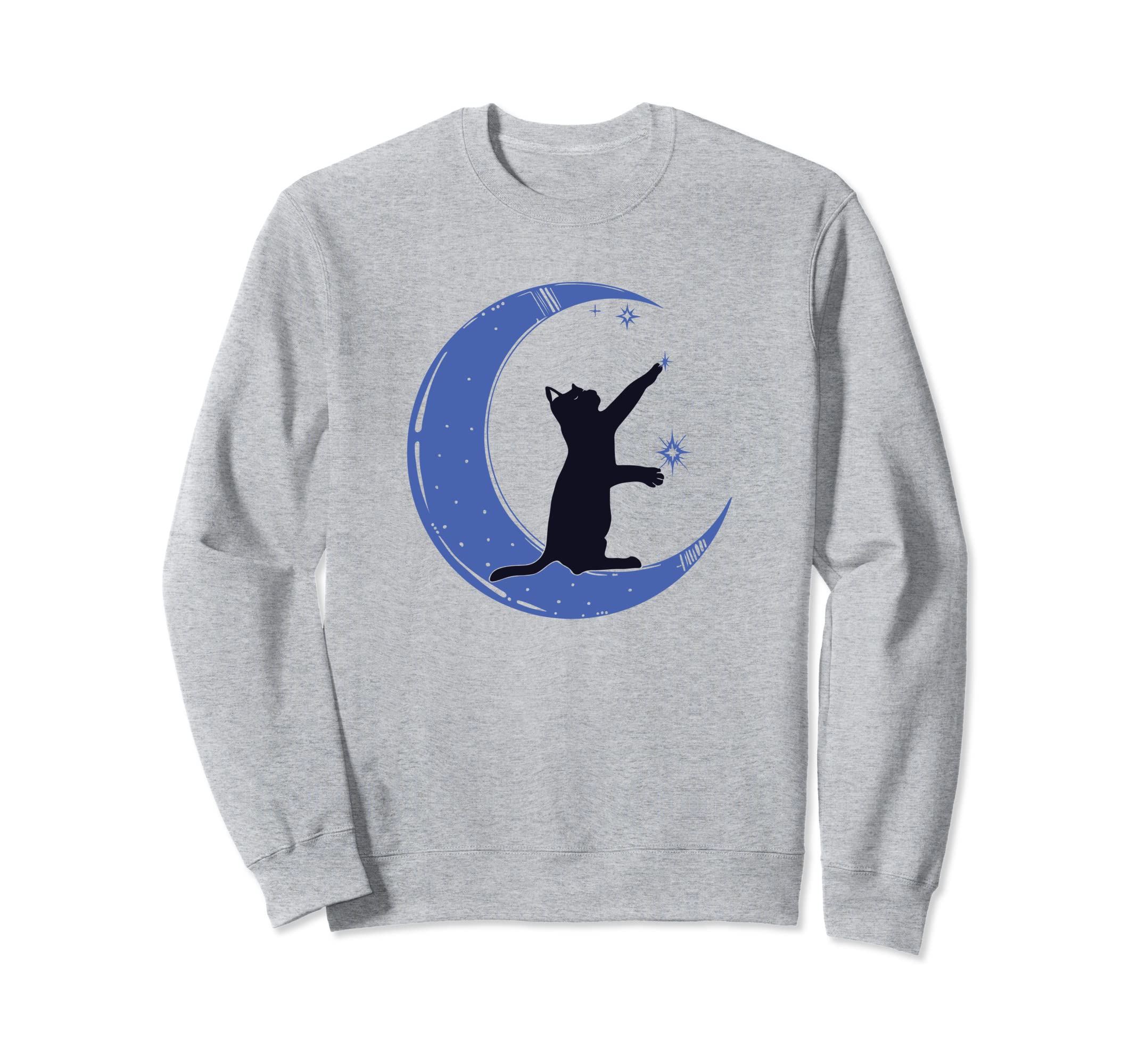 Cat Moon Celestial Witch 90S Sweatshirt - Graphic Print for Adults - T-Shirt, Sweatshirt, Hoodie