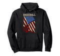 Baseball Fan American Baseball Hoodie - Casual Everyday Wear Men Women - T-Shirt, Sweatshirt, Hoodie