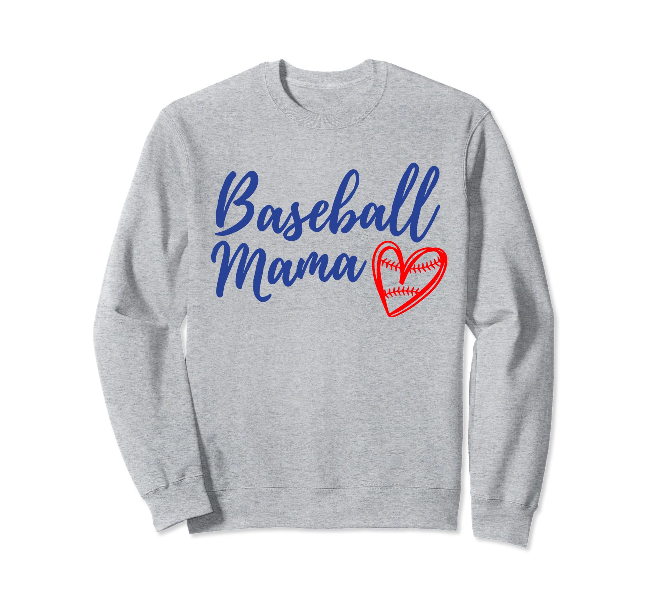 Baseball Mama Heart Matching Sweatshirt - Fun Novelty Design for Adults - T-Shirt, Sweatshirt, Hoodie