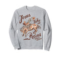 Jesus Take Reins Cowboy Sweatshirt - Custom Art Print Unisex - T-Shirt, Sweatshirt, Hoodie