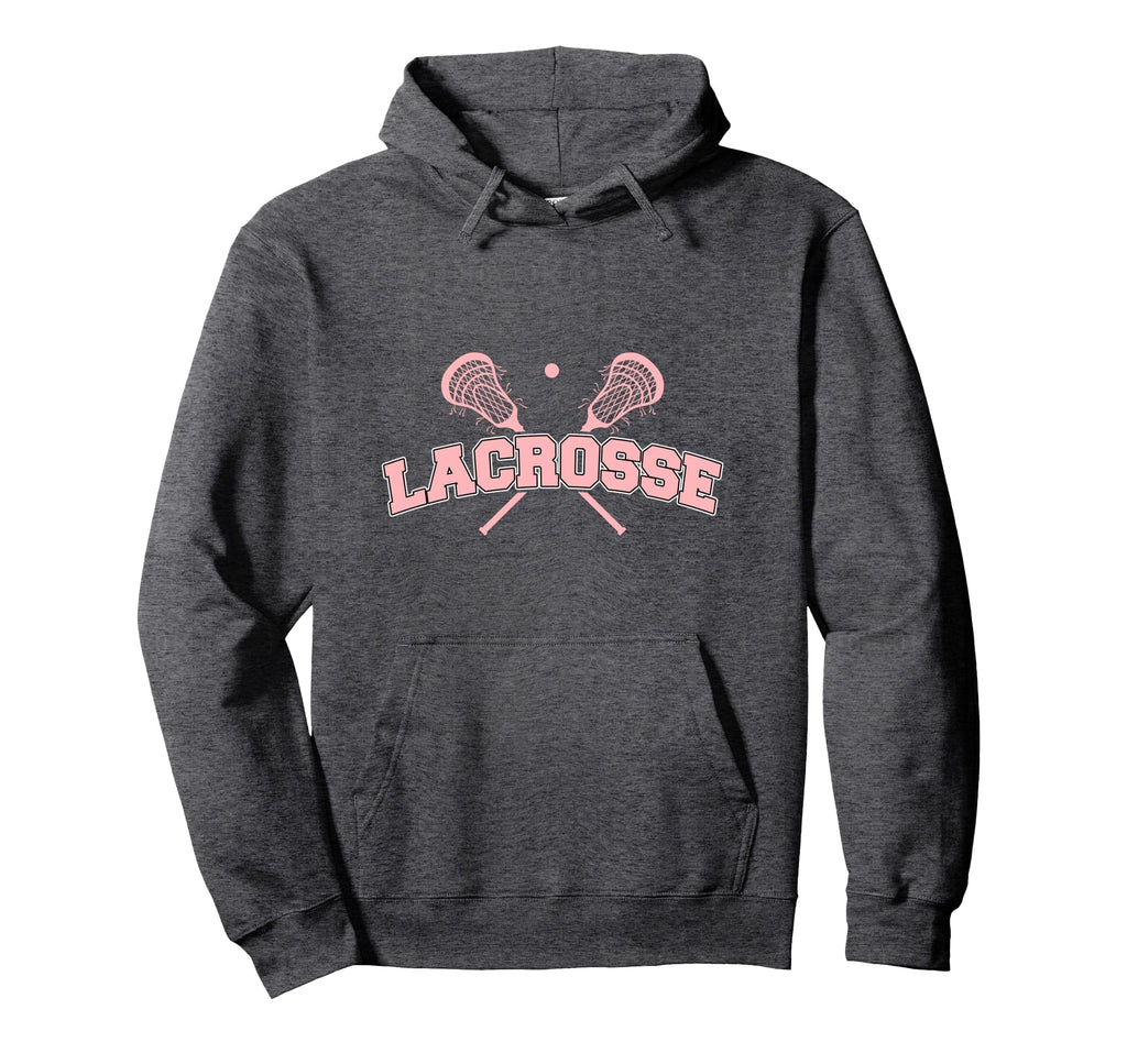 Lacrosse Crossed Sticks Lax Girly Hoodie - Graphic Print Men Women - T-Shirt, Sweatshirt, Hoodie