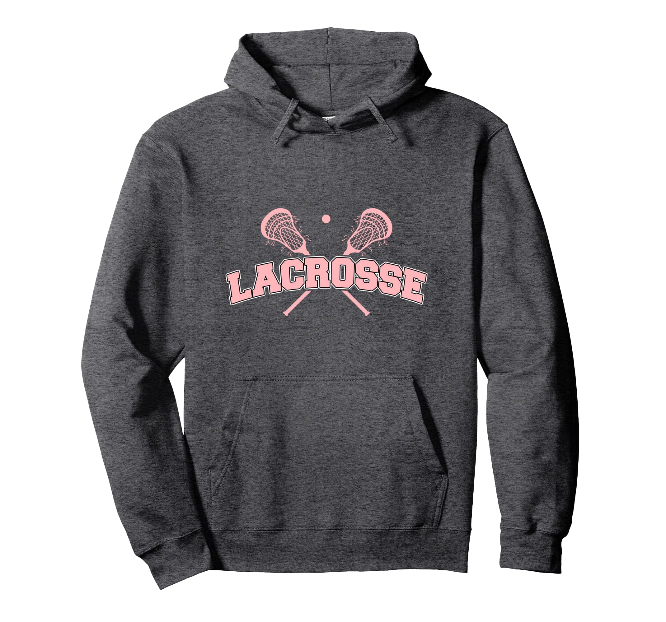 Lacrosse Crossed Sticks Lax Girly Hoodie - Graphic Print Men Women - T-Shirt, Sweatshirt, Hoodie