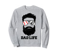 Baseball Hockey Dad Messy Hair Sweatshirt - Unique Graphic for Adults - T-Shirt, Sweatshirt, Hoodie