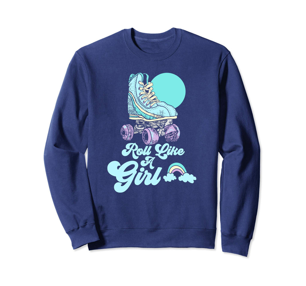 Roll Like Minimalist Roller Skate Sweatshirt - Minimalist Print Unisex - T-Shirt, Sweatshirt, Hoodie