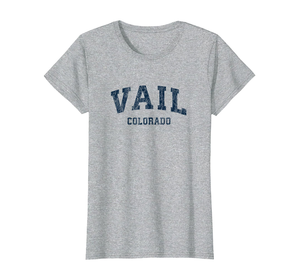 Vail Colorado Co Varsity Sports Navy T-Shirt - Custom Art Print for Adults - T-Shirt, Sweatshirt, Hoodie