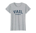 Vail Colorado Co Varsity Sports Navy T-Shirt - Custom Art Print for Adults - T-Shirt, Sweatshirt, Hoodie