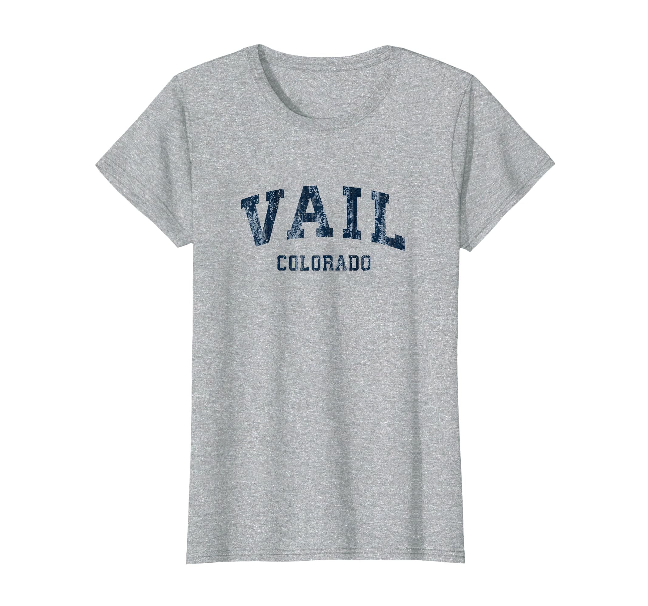 Vail Colorado Co Varsity Sports Navy T-Shirt - Custom Art Print for Adults - T-Shirt, Sweatshirt, Hoodie