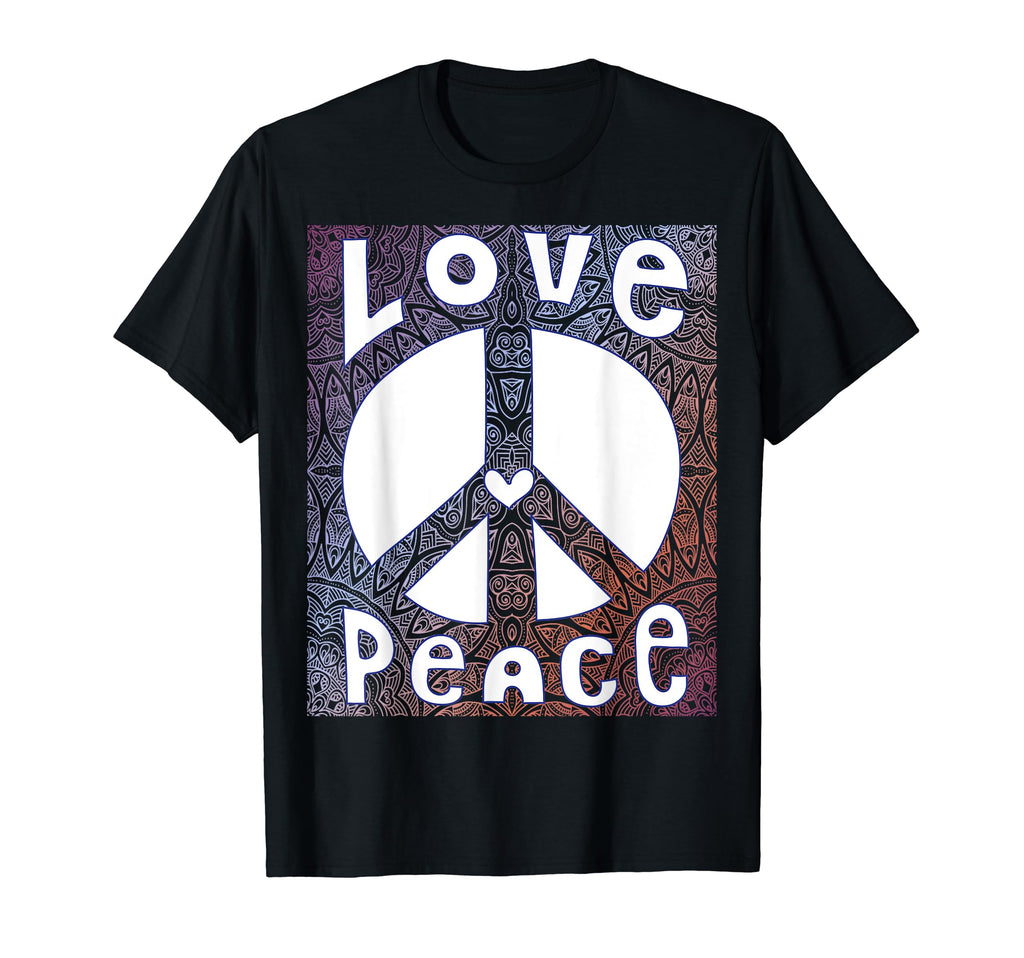 Peace Sign Love 60S 70S Tie Dye T-Shirt - Minimalist Print Men Women - T-Shirt, Sweatshirt, Hoodie