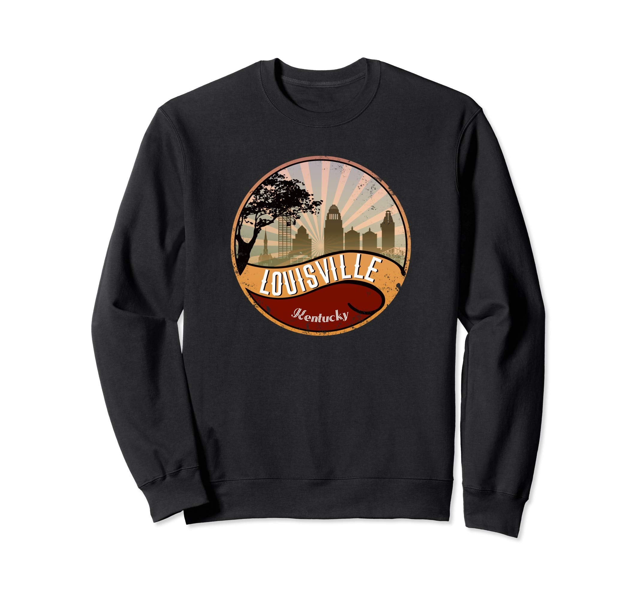 Louisville Kentucky Skyline Sweatshirt - Fun Novelty Design Unisex - T-Shirt, Sweatshirt, Hoodie