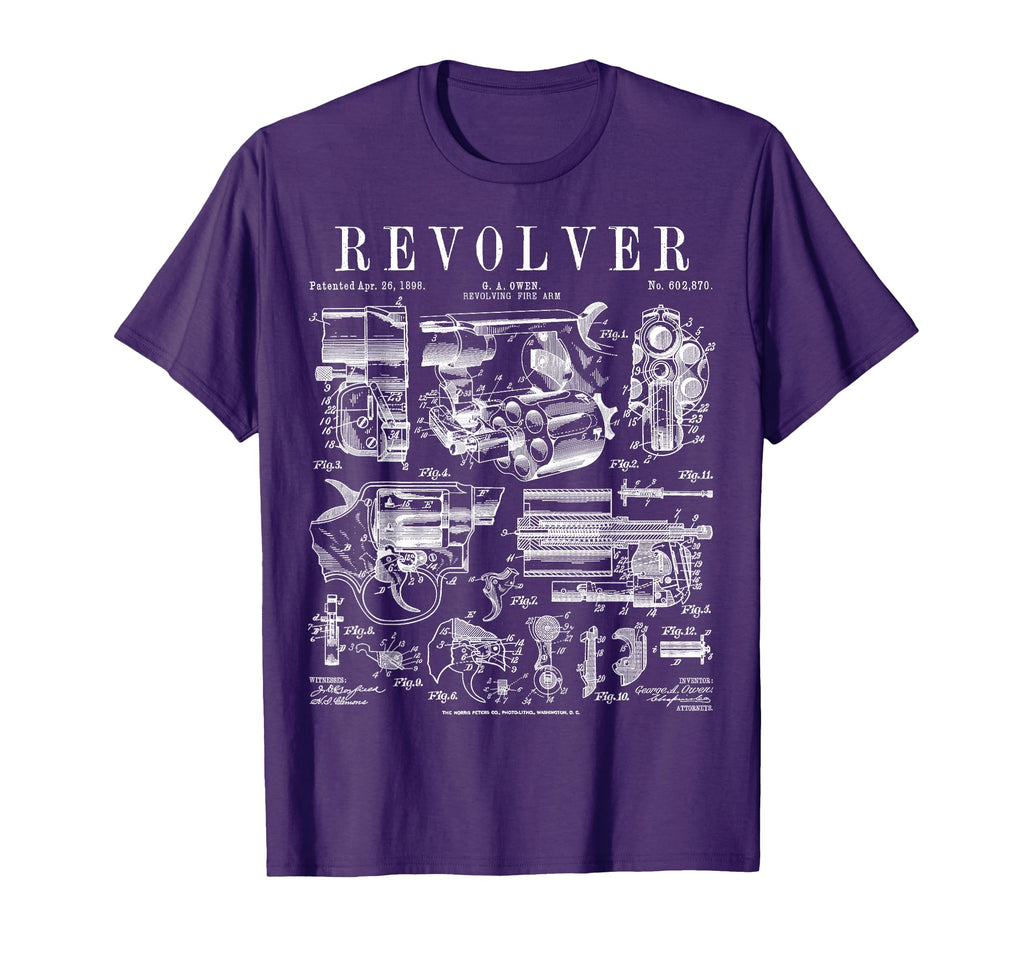 Revolver Handgun Revolving Firearm Gun T-Shirt - Unique Graphic Unisex - T-Shirt, Sweatshirt, Hoodie