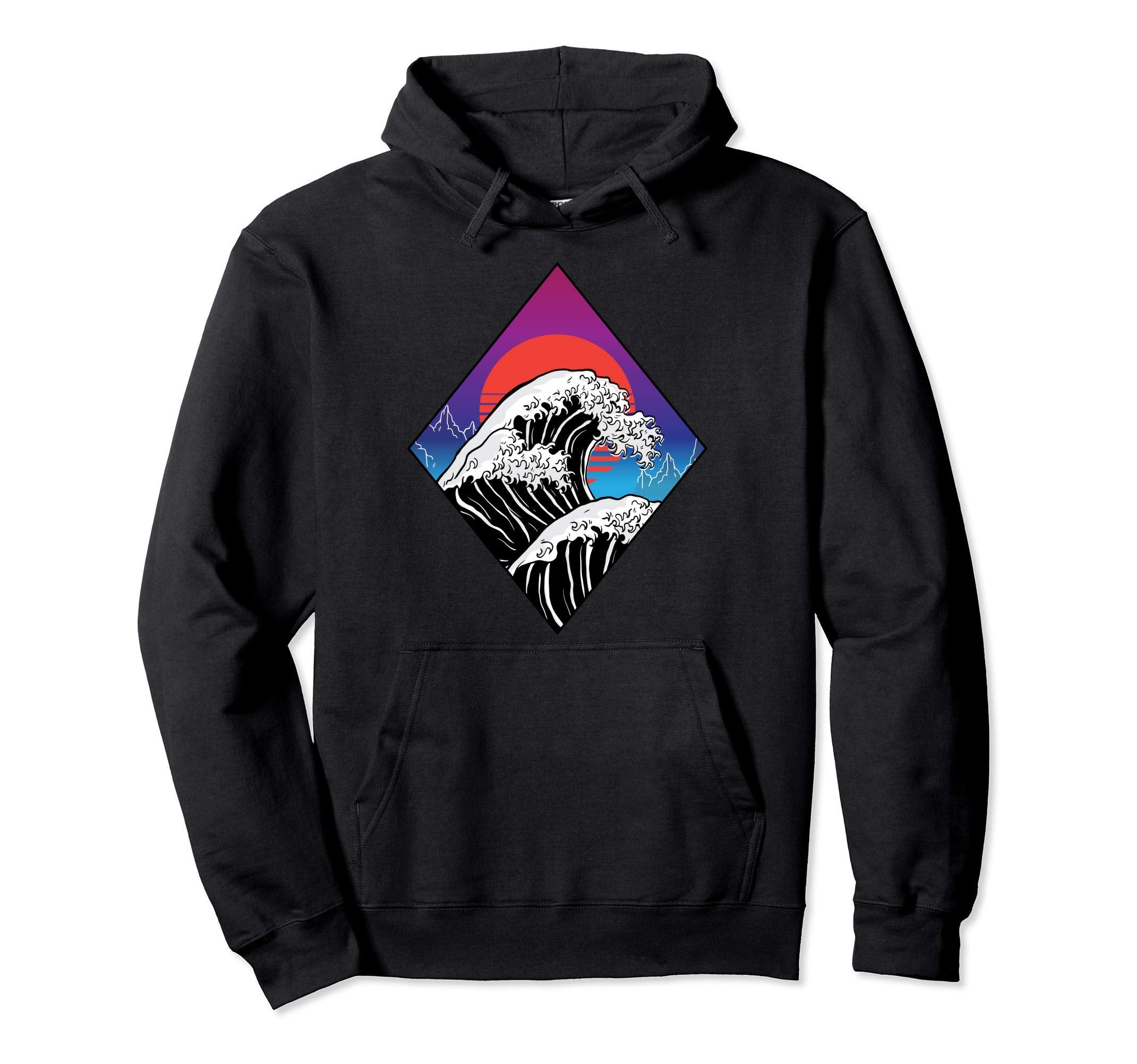 Great Wave Off Kanagawa Japanese Hoodie - Unique Graphic Men Women - T-Shirt, Sweatshirt, Hoodie