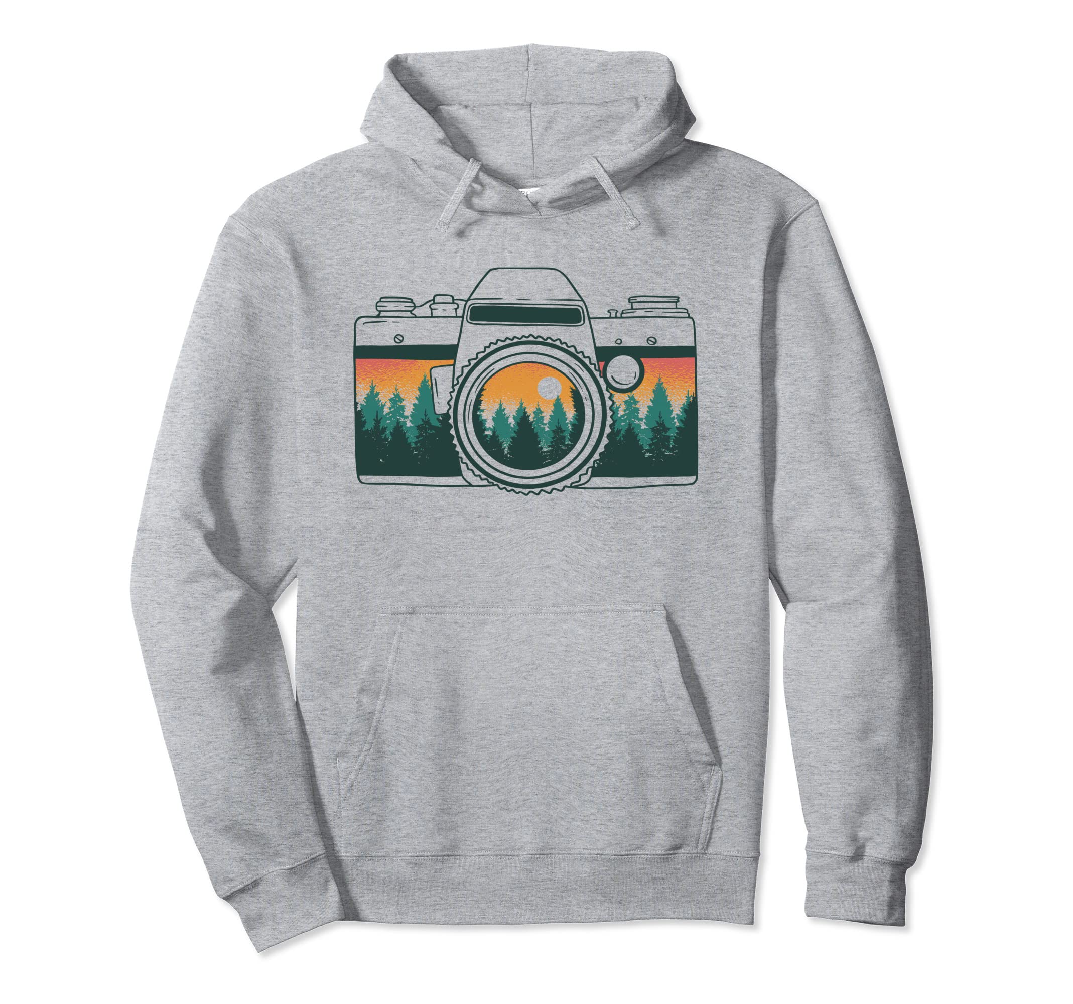 Photographer Camera Trees Nature Hoodie - Casual Everyday Wear Unisex - T-Shirt, Sweatshirt, Hoodie