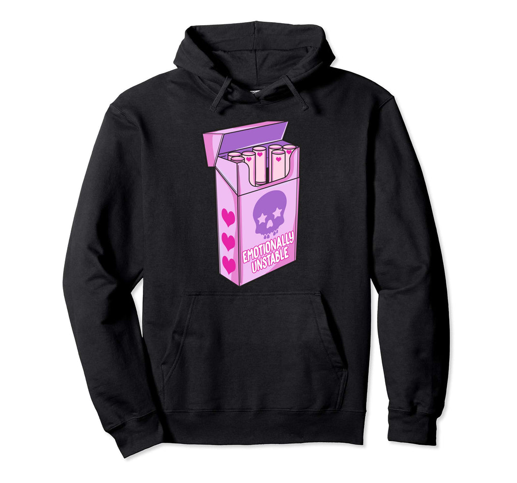 Pastel Goth Emotionally Unstable Kawaii Hoodie - Trendy Graphic Unisex - T-Shirt, Sweatshirt, Hoodie
