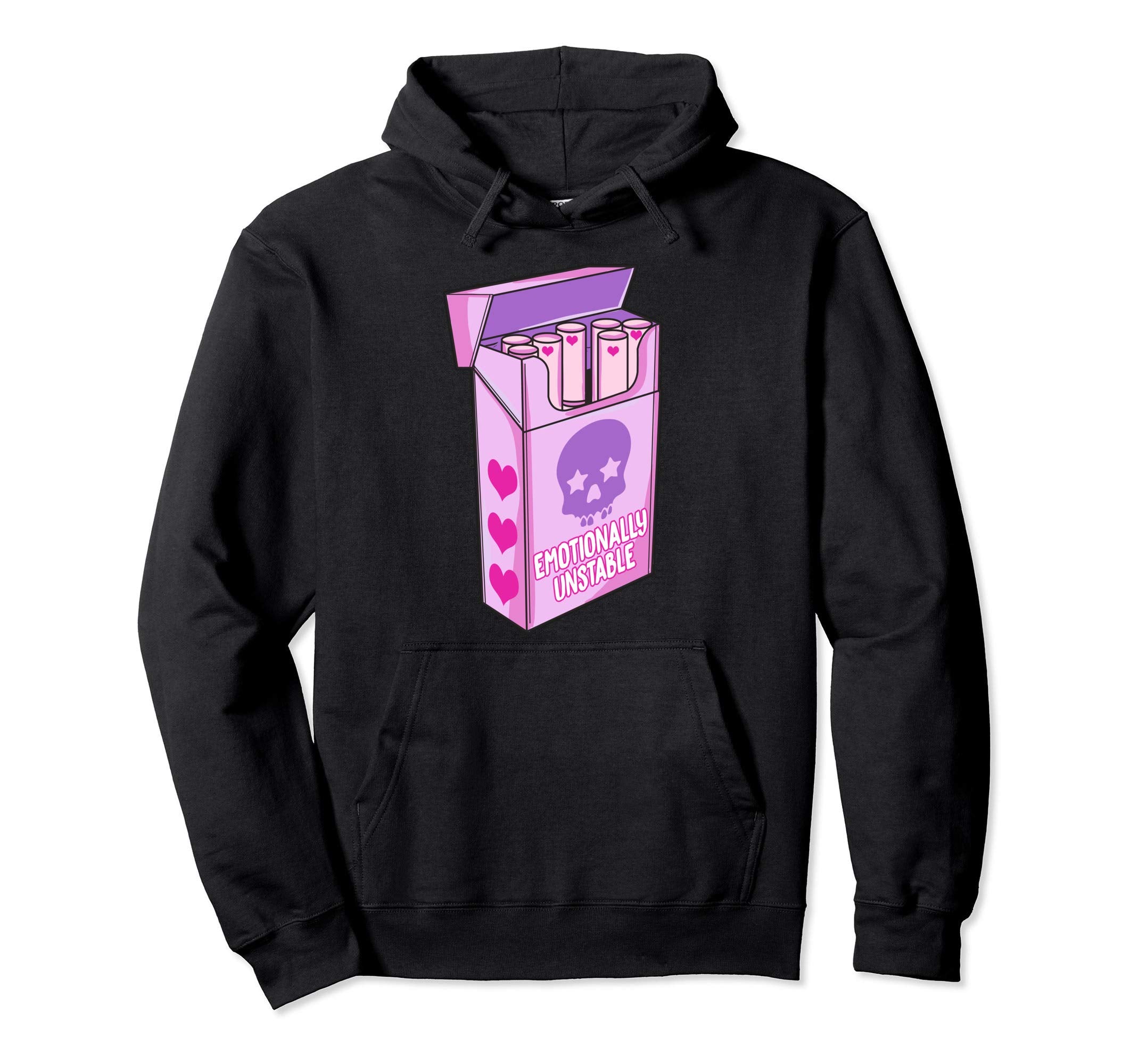 Pastel Goth Emotionally Unstable Kawaii Hoodie - Trendy Graphic Unisex - T-Shirt, Sweatshirt, Hoodie