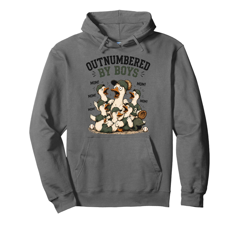 Outnumbered Funny Mama Mom Goose Hoodie - Casual Everyday Wear Unisex - T-Shirt, Sweatshirt, Hoodie